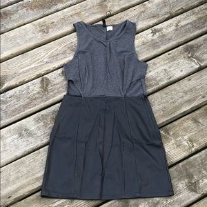 NWOT Divided Dress with leather-look and cut outs